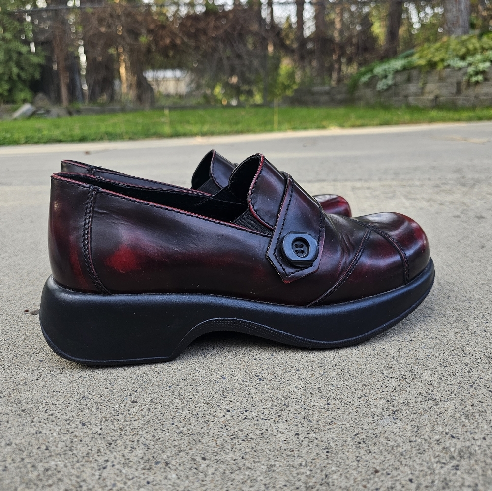 Dansko Women's Red and Black Loafers - Picture 4 of 7
